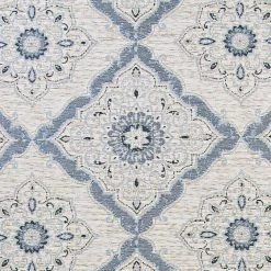 Dolce Brindisi Ivory-Confederate Grey 5 ft. x 8 ft. Indoor/Outdoor Area Rug by Couristan -Artistic Weavers || Couristan Sales Store ivory confederate grey couristan outdoor rugs 40776025053076t 44 1000