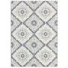 Dolce Brindisi Ivory-Confederate Grey 5 ft. x 8 ft. Indoor/Outdoor Area Rug by Couristan