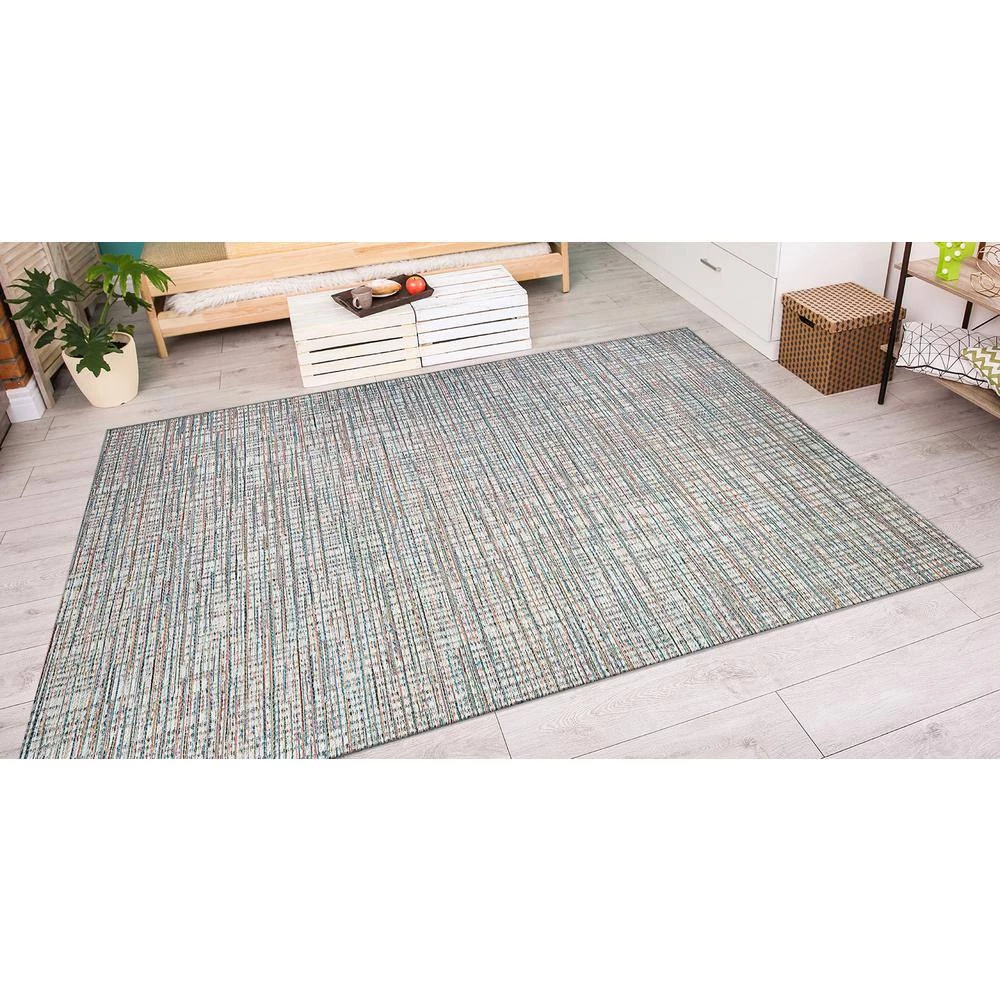 Cape Falmouth Ivory-Coral 2 ft. 3 in. x 11 ft. 9 in. Indoor/Outdoor Runner Rug by Couristan 2 Cape Falmouth Ivory-Coral 2 ft. 3 in. x 11 ft. 9 in. Indoor/Outdoor Runner Rug by Couristan - Image 2