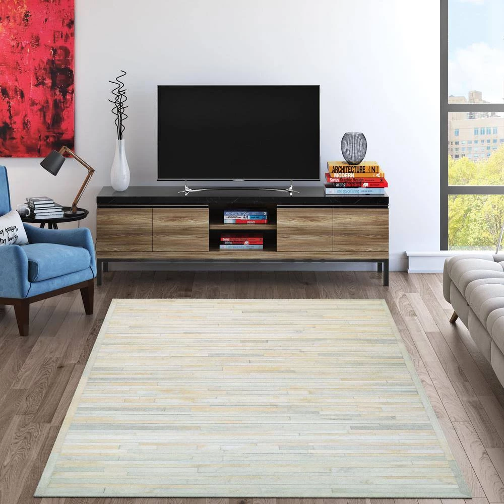 Chalet Plank Ivory 10 ft. x 13 ft. Area Rug by Couristan 2 Chalet Plank Ivory 10 ft. x 13 ft. Area Rug by Couristan - Image 2