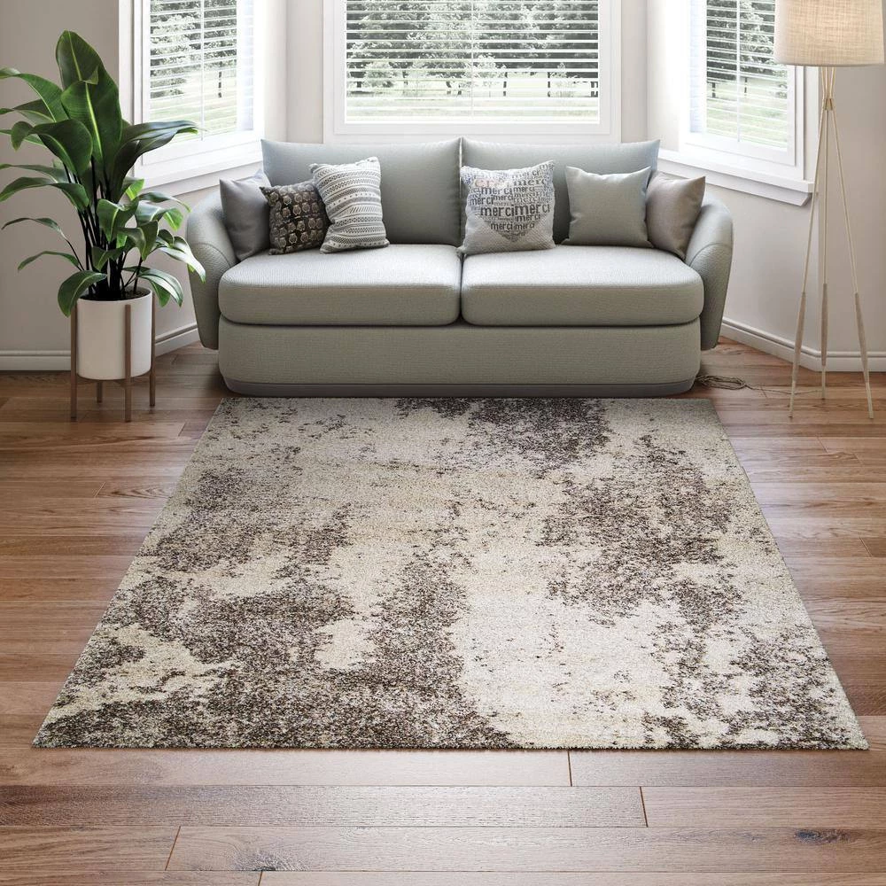 Bromley Taiga Frost-Ivory 2 ft. x 4 ft. Area Rug by Couristan 2 Bromley Taiga Frost-Ivory 2 ft. x 4 ft. Area Rug by Couristan - Image 2