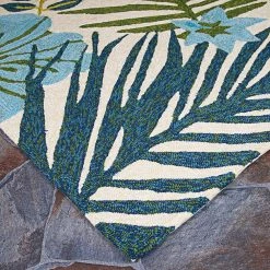 Covington Summer Laelia Ivory-Fern 6 ft. x 8 ft. Indoor/Outdoor Area Rug by Couristan -Artistic Weavers || Couristan Sales Store ivory fern couristan outdoor rugs 53563561056080t c3 1000