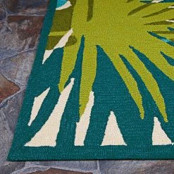 Covington Jungle Leaves Ivory-Forest Green 8 ft. x 11 ft. Indoor/Outdoor Area Rug by Couristan -Artistic Weavers || Couristan Sales Store ivory forest green couristan outdoor rugs 29920505080110t 4f 1000
