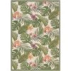 Dolce Flowering Fern Ivory-Hunter Green 5 ft. x 8 ft. Indoor/Outdoor Area Rug by Couristan