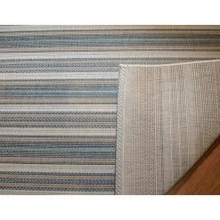 Monaco Marbella Ivory-Sand-Azure Blue 4 ft. x 5 ft. Indoor/Outdoor Area Rug by Couristan -Artistic Weavers || Couristan Sales Store ivory sand azure blue couristan outdoor rugs 60413161039055t 1d 1000