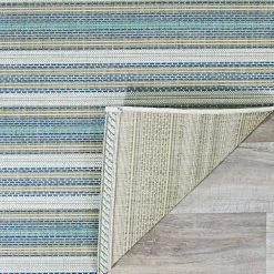 Monaco Marbella Ivory-Sand-Azure Blue 4 ft. x 5 ft. Indoor/Outdoor Area Rug by Couristan -Artistic Weavers || Couristan Sales Store ivory sand azure blue couristan outdoor rugs 60413161039055t 66 1000