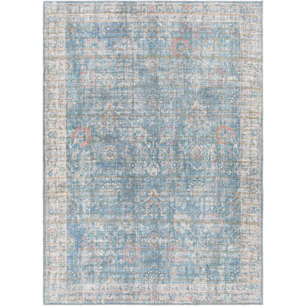 Cranbrook Light Blue 8 ft. x 10 ft. Indoor Machine-Washable Area Rug by Artistic Weavers 1 Cranbrook Light Blue 8 ft. x 10 ft. Indoor Machine-Washable Area Rug by Artistic Weavers