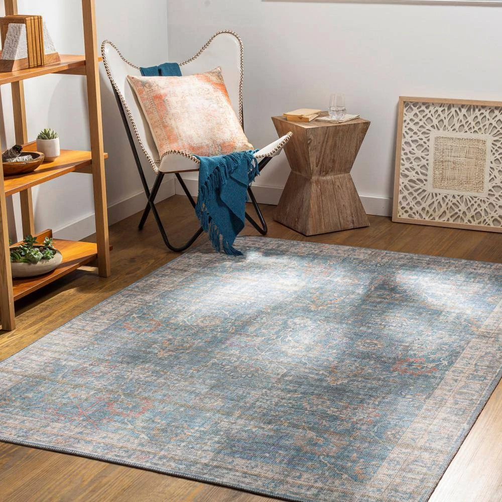 Cranbrook Light Blue 8 ft. x 10 ft. Indoor Machine-Washable Area Rug by Artistic Weavers 2 Cranbrook Light Blue 8 ft. x 10 ft. Indoor Machine-Washable Area Rug by Artistic Weavers - Image 2