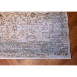 Zahara Embellished Blossom Light Blue-Oatmeal 9 ft. x 12 ft. Area Rug by Couristan 10 Zahara Embellished Blossom Light Blue-Oatmeal 9 ft. x 12 ft. Area Rug by Couristan -Artistic Weavers || Couristan Sales Store light blue oatmeal couristan area rugs 11430431092125t 4f 1000