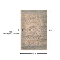 Zahara Embellished Blossom Light Blue-Oatmeal 9 ft. x 12 ft. Area Rug by Couristan 13 Zahara Embellished Blossom Light Blue-Oatmeal 9 ft. x 12 ft. Area Rug by Couristan -Artistic Weavers || Couristan Sales Store light blue oatmeal couristan area rugs 11430431092125t 76 1000