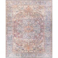 Hardin Light Gray 9 ft. x 12 ft. Traditional Indoor Machine-Washable Area Rug by Artistic Weavers