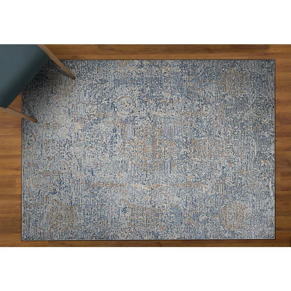 Couture Bordado Light Grey-Multicolor 10 ft. x 14 ft. Area Rug by Couristan 2 Couture Bordado Light Grey-Multicolor 10 ft. x 14 ft. Area Rug by Couristan - Image 2