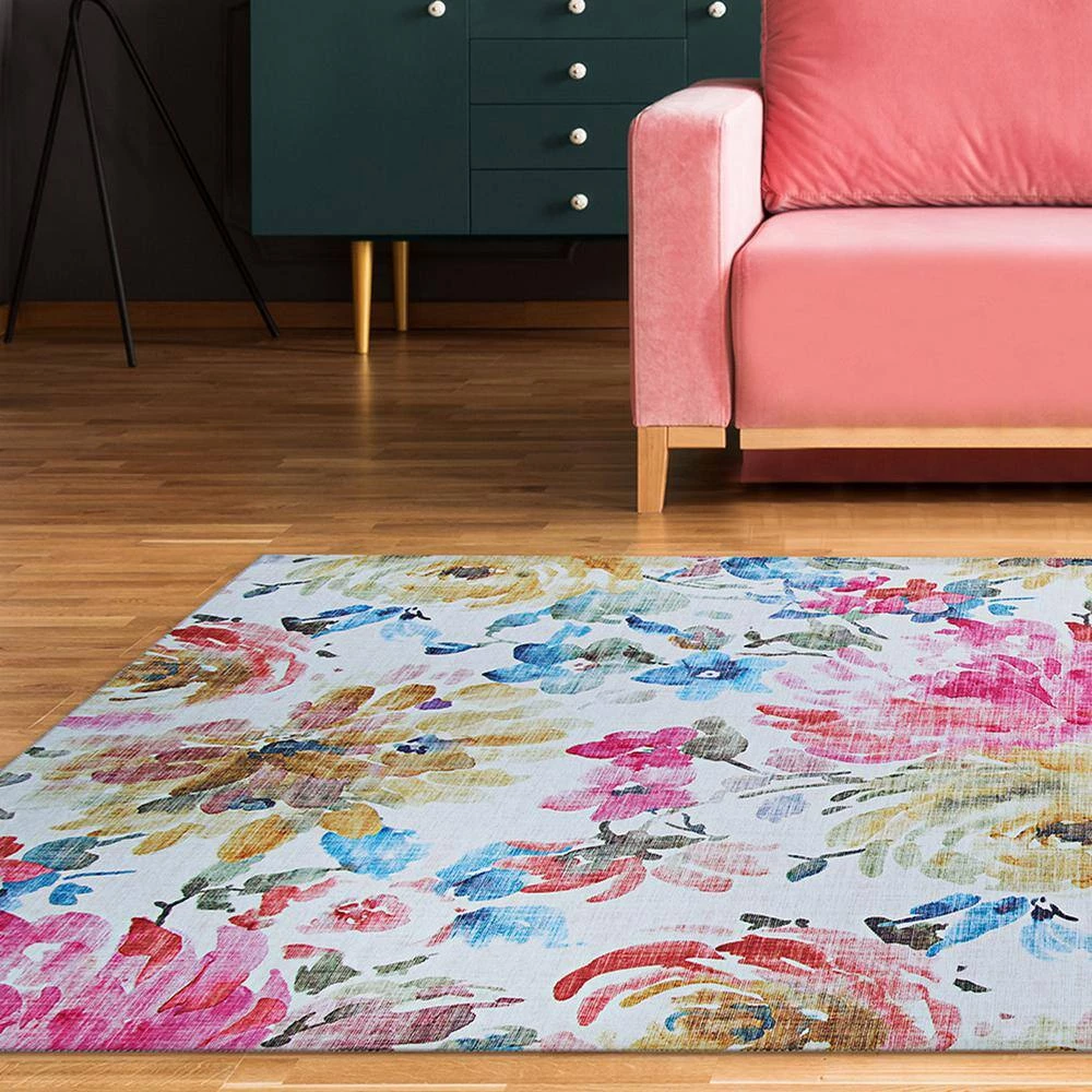 Caledonia Eden Magenta-Haze 8 ft. x 10 ft. Area Rug by Couristan 8 Caledonia Eden Magenta-Haze 8 ft. x 10 ft. Area Rug by Couristan - Image 8