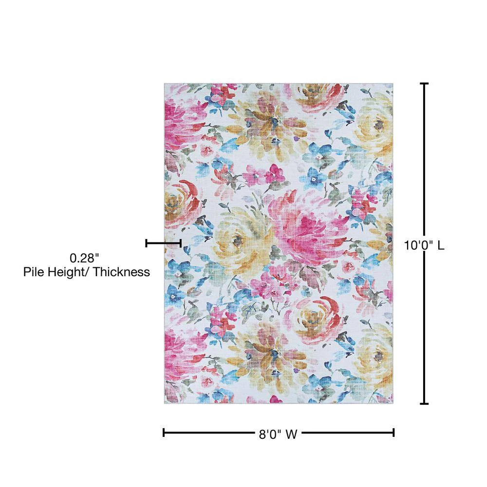 Caledonia Eden Magenta-Haze 8 ft. x 10 ft. Area Rug by Couristan 7 Caledonia Eden Magenta-Haze 8 ft. x 10 ft. Area Rug by Couristan - Image 7