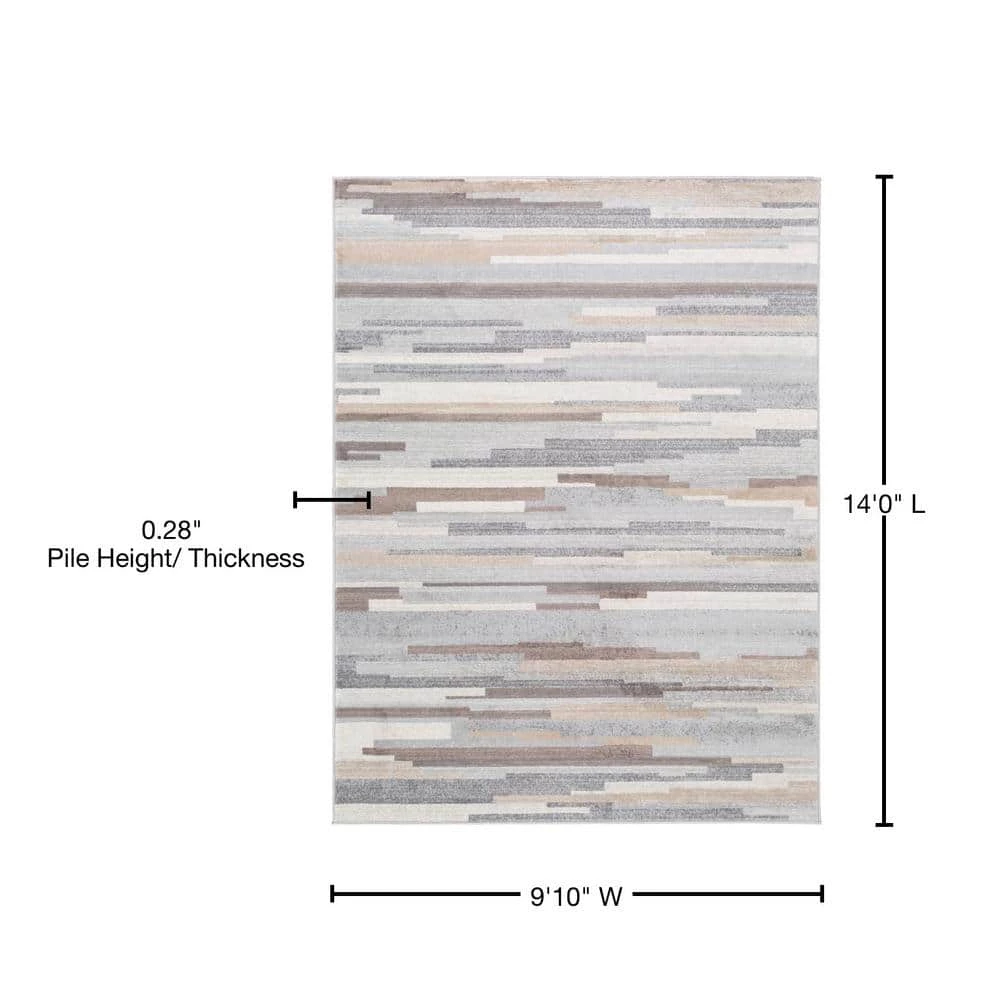 Lenero Medium Gray 10 ft. x 14 ft. Indoor Area Rug by Artistic Weavers 7 Lenero Medium Gray 10 ft. x 14 ft. Indoor Area Rug by Artistic Weavers - Image 7