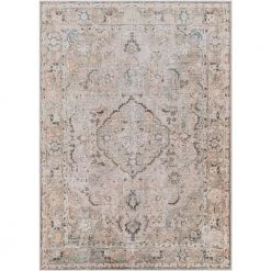 Janie Medium Grey 8 ft. x 10 ft. Traditional Indoor Machine-Washable Area Rug by Artistic Weavers