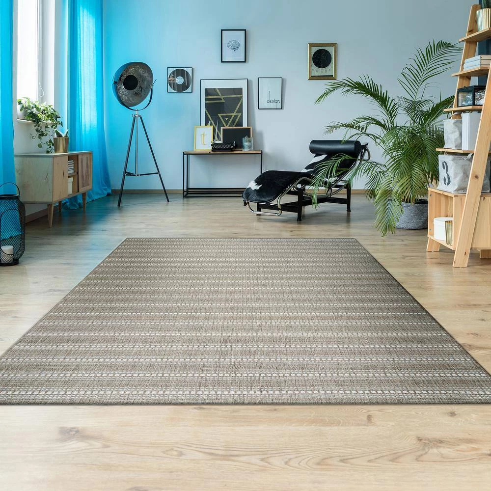 Afuera Beachcomber Mink-Shell 9 ft. x 12 ft. Indoor/Outdoor Area Rug by Couristan 2 Afuera Beachcomber Mink-Shell 9 ft. x 12 ft. Indoor/Outdoor Area Rug by Couristan - Image 2