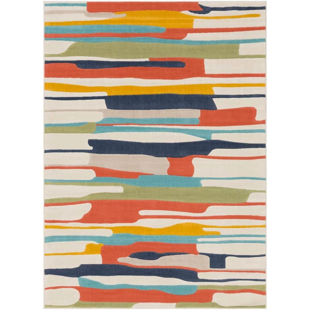 Astvin Multi 7 ft. 10 in. x 10 ft. 3 in. Abstract Area Rug by Artistic Weavers 1 Astvin Multi 7 ft. 10 in. x 10 ft. 3 in. Abstract Area Rug by Artistic Weavers