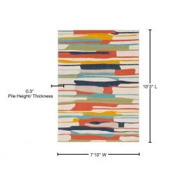 Astvin Multi 7 ft. 10 in. x 10 ft. 3 in. Abstract Area Rug by Artistic Weavers 15 Astvin Multi 7 ft. 10 in. x 10 ft. 3 in. Abstract Area Rug by Artistic Weavers -Artistic Weavers || Couristan Sales Store multi color artistic weavers area rugs s00161009994 76 1000