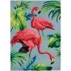Covington Flamingos Multi 6 ft. x 8 ft. Indoor/Outdoor Area Rug by Couristan