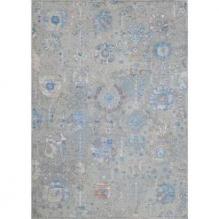 Vibrata Mandala Multi-Pewter 5 ft. x 8 ft. Area Rug by Couristan