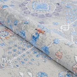 Vibrata Mandala Multi-Pewter 5 ft. x 8 ft. Area Rug by Couristan -Artistic Weavers || Couristan Sales Store multi pewter couristan area rugs 31210121053076t 76 1000