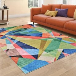 Rainbow Retro Multicolor 9 ft. x 12 ft. Area Rug by Couristan -Artistic Weavers || Couristan Sales Store multicolor couristan area rugs r6231000090120t 31 1000