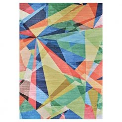Rainbow Retro Multicolor 9 ft. x 12 ft. Area Rug by Couristan