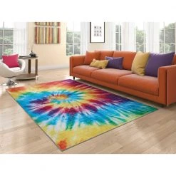Rainbow Dancing Bears Multicolor 8 ft. x 10 ft. Area Rug by Couristan -Artistic Weavers || Couristan Sales Store multicolor couristan area rugs r6241000080100t 31 1000