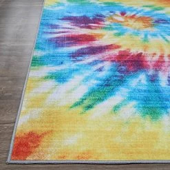 Rainbow Dancing Bears Multicolor 8 ft. x 10 ft. Area Rug by Couristan -Artistic Weavers || Couristan Sales Store multicolor couristan area rugs r6241000080100t 4f 1000