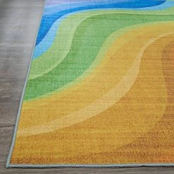 Rainbow Candiland Multicolor 8 ft. x 10 ft. Area Rug by Couristan -Artistic Weavers || Couristan Sales Store multicolor couristan area rugs r6251000080100t 4f 1000