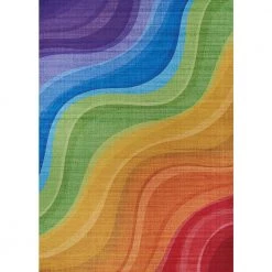 Rainbow Candiland Multicolor 8 ft. x 10 ft. Area Rug by Couristan