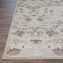 Cire Aurora Regal Mushroom-Antique Cream 5 ft. x 8 ft. Area Rug by Couristan -Artistic Weavers || Couristan Sales Store mushroom antique cream couristan area rugs 38555565053076t 4f 1000