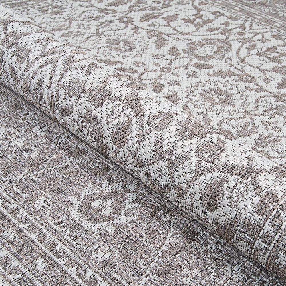 Marseille Carmoux Mushroom 4 ft. x 5 ft. Indoor/Outdoor Area Rug by Couristan 6 Marseille Carmoux Mushroom 4 ft. x 5 ft. Indoor/Outdoor Area Rug by Couristan - Image 6