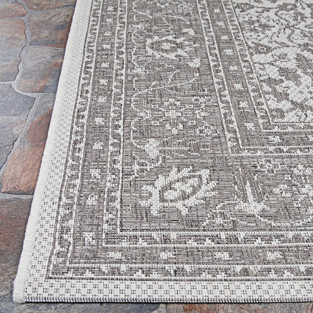 Marseille Carmoux Mushroom 4 ft. x 5 ft. Indoor/Outdoor Area Rug by Couristan 5 Marseille Carmoux Mushroom 4 ft. x 5 ft. Indoor/Outdoor Area Rug by Couristan - Image 5