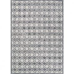 Silverthorne Mosaic Musk Black 8 ft. x 10 ft. Wool Area Rug by Couristan