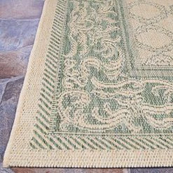 Recife Garden Lattice Natural-Green 2 ft. x 4 ft. Indoor/Outdoor Area Rug by Couristan -Artistic Weavers || Couristan Sales Store natural green couristan outdoor rugs 10165016018037t 4f 1000