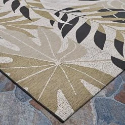 Dolce Aralia Naturals-Cool Onyx Black 2 ft. x 4 ft. Indoor/Outdoor Area Rug by Couristan -Artistic Weavers || Couristan Sales Store naturals cool onyx black couristan outdoor rugs 40381222023311t c3 1000