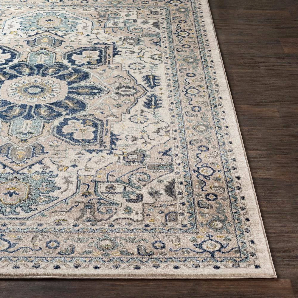Helene Navy 7 ft. 10 in. x 10 ft. 3 in. Medallion Area Rug by Artistic Weavers 5 Helene Navy 7 ft. 10 in. x 10 ft. 3 in. Medallion Area Rug by Artistic Weavers - Image 5