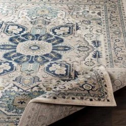 Helene Navy 7 ft. 10 in. x 10 ft. 3 in. Medallion Area Rug by Artistic Weavers 10 Helene Navy 7 ft. 10 in. x 10 ft. 3 in. Medallion Area Rug by Artistic Weavers -Artistic Weavers || Couristan Sales Store navy artistic weavers area rugs s00161010308 4f 1000