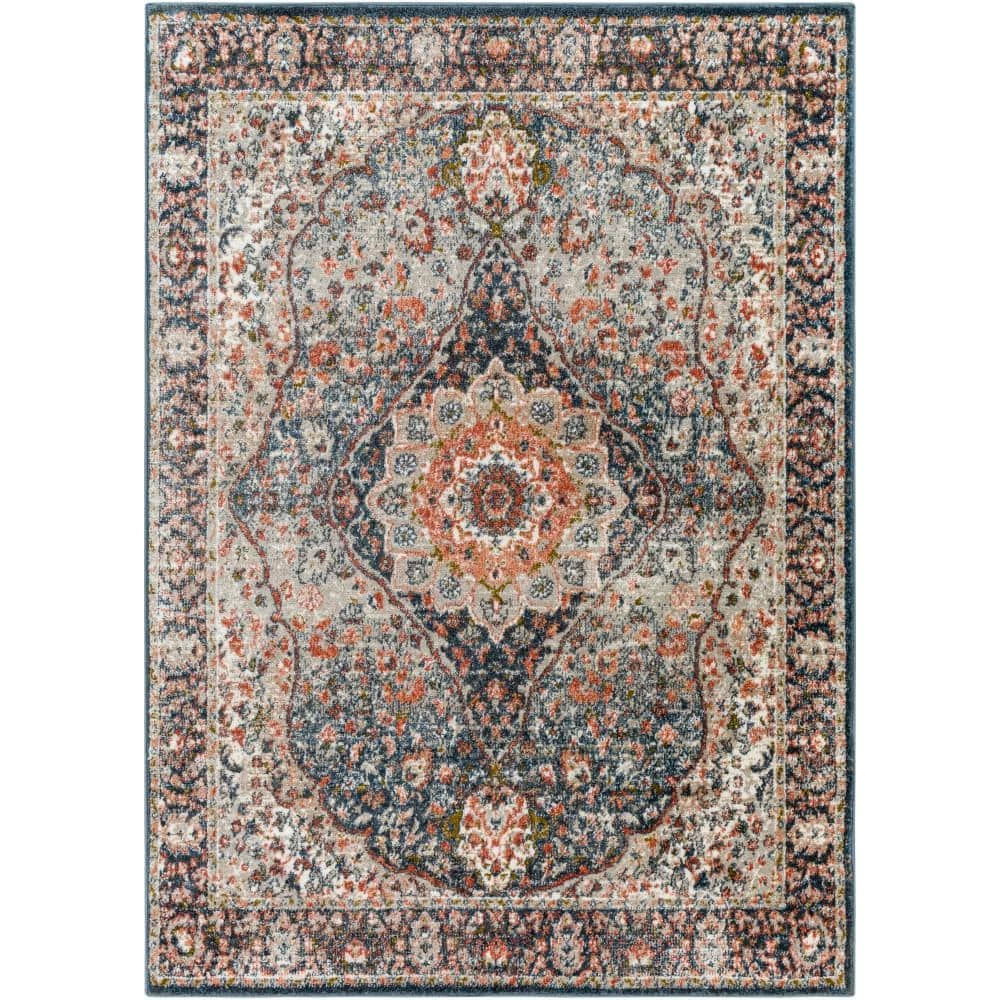 Rey Navy 9 ft. x 12 ft. Indoor Area Rug by Artistic Weavers 1 Rey Navy 9 ft. x 12 ft. Indoor Area Rug by Artistic Weavers