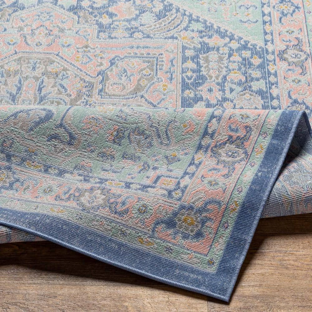 Salma Navy 8 ft. x 10 ft. Traditional Indoor Area Rug by Artistic Weavers 4 Salma Navy 8 ft. x 10 ft. Traditional Indoor Area Rug by Artistic Weavers - Image 4