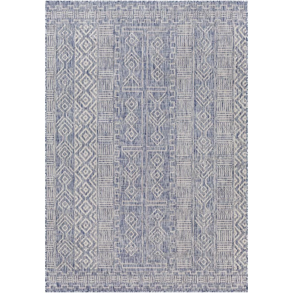 Julian Navy 9 ft. x 12 ft. Global Indoor/Outdoor Area Rug by Artistic Weavers 1 Julian Navy 9 ft. x 12 ft. Global Indoor/Outdoor Area Rug by Artistic Weavers