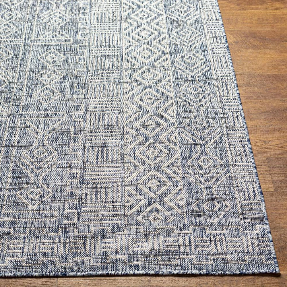 Julian Navy 9 ft. x 12 ft. Global Indoor/Outdoor Area Rug by Artistic Weavers 3 Julian Navy 9 ft. x 12 ft. Global Indoor/Outdoor Area Rug by Artistic Weavers - Image 3