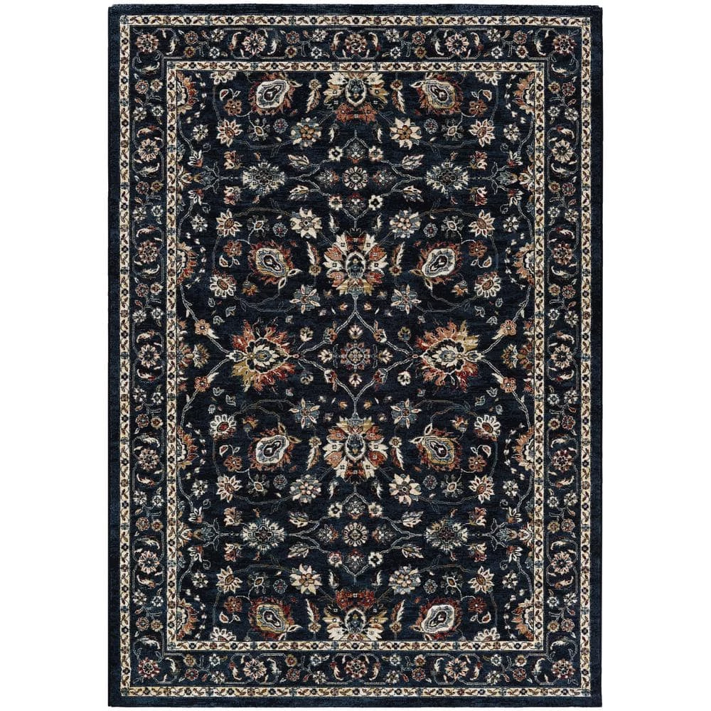 Monarch Kerman Vase Navy 8 ft. x 11 ft. Area Rug by Couristan 1 Monarch Kerman Vase Navy 8 ft. x 11 ft. Area Rug by Couristan