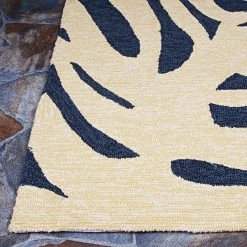 Covington Palms Navy 6 ft. x 8 ft. Indoor/Outdoor Area Rug by Couristan -Artistic Weavers || Couristan Sales Store navy couristan outdoor rugs 39900980056080t 4f 1000