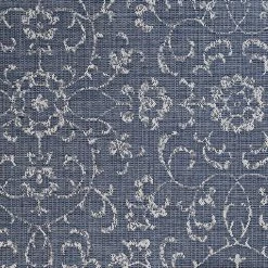 Monte Carlo Summer Vines Navy-Ivory 3 ft. 9 in. x 5 ft. 5 in. Indoor/Outdoor Area Rug by Couristan -Artistic Weavers || Couristan Sales Store navy ivory couristan outdoor rugs 23316427039055t 44 1000