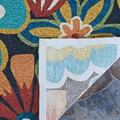 Covington Geranium Navy-Multi 8 ft. x 11 ft. Indoor/Outdoor Area Rug by Couristan -Artistic Weavers || Couristan Sales Store navy multi couristan outdoor rugs 37741074080110t 66 1000