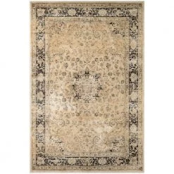 Zahara Persian Vase Oatmeal-Black 5 ft. x 8 ft. Area Rug by Couristan