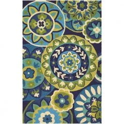 Covington Rip Tide Ocean-Green 6 ft. x 8 ft. Indoor/Outdoor Area Rug by Couristan